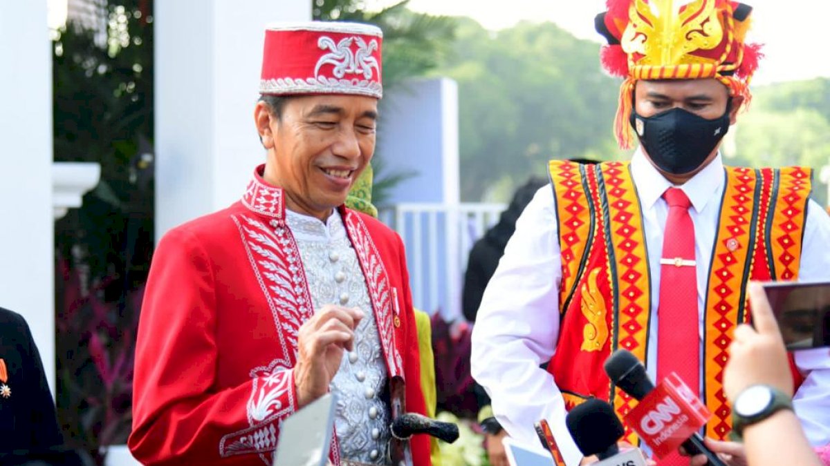 Jokowi Kenakan Baju Adat Buton pada HUT ke-77 Kemerdekaan RI