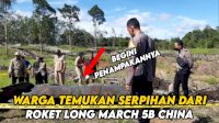 VIDEO : Warga Temukan Serpihan dari Roket Long March 5B China yang Jatuh di Tengah Kebun