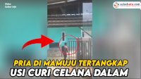 VIDEO: Viral, Pria di Mamuju Kepergok Curi Pakaian Dalam
