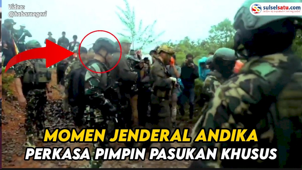 VIDEO: Momen Jenderal Andika Perkasa Pimpin Pasukan Khusus dalam Pertempuran di Tengah Hutan