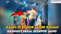 VIDEO: Oknum Kades di Bogor Joget dan Sawer Biduan Dangdut dengan Segepok Uang