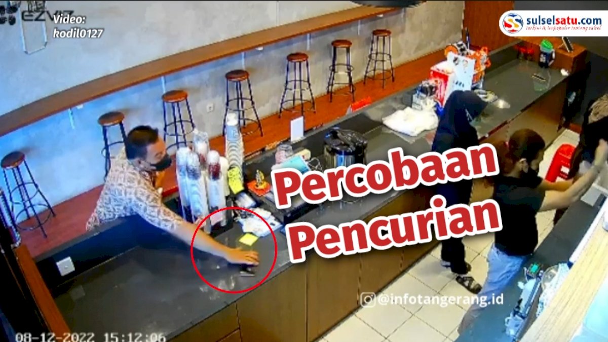 VIDEO: Percobaan Pencurian HP, Pelaku Pura-pura Alihkan Perhatian Korban