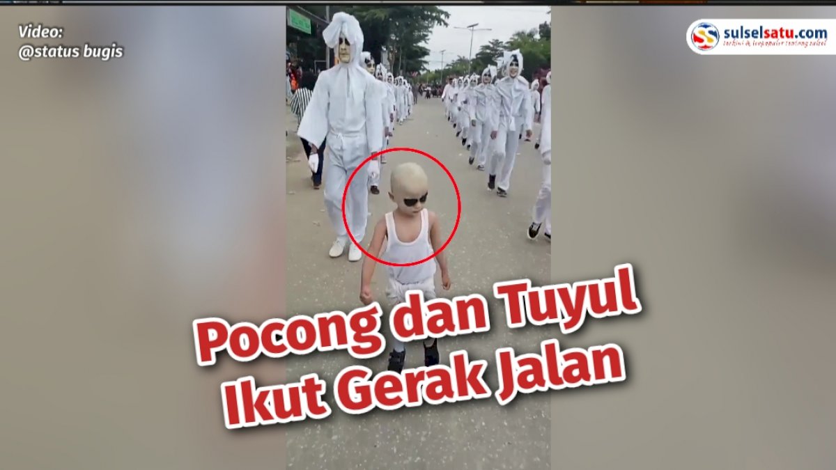VIDEO: ‘Pocong hingga Tuyul’ Ikut Gerak Jalan Indah di Kabupaten Kolaka