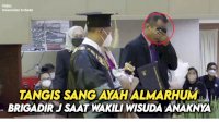 VIDEO: Tangis Sang Ayah Almarhum Brigadir J saat Wakili Wisuda Anaknya