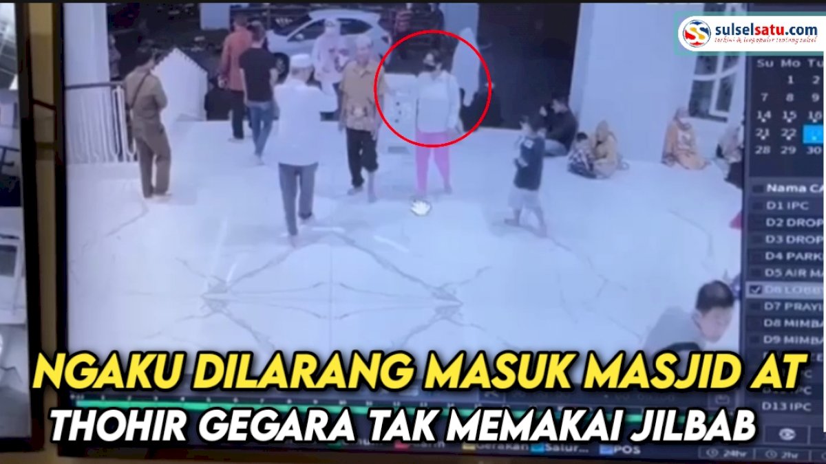VIDEO: Emak-emak Ini Ngaku Dilarang Masuk Masjid At Thohir Gegara Tak Memakai Jilbab, Pengurus Masjid Beri Klarifikasi