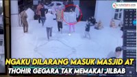 VIDEO: Emak-emak Ini Ngaku Dilarang Masuk Masjid At Thohir Gegara Tak Memakai Jilbab, Pengurus Masjid Beri Klarifikasi