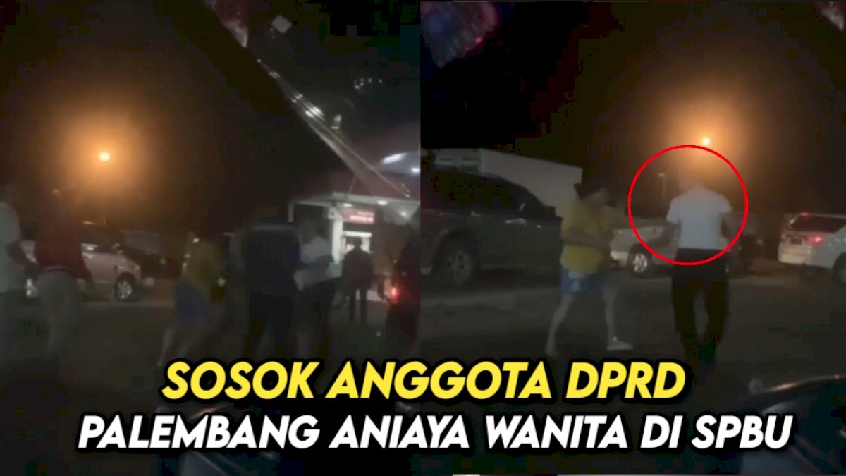 VIDEO: Sosok Anggota DPRD Palembang Aniaya Wanita di SPBU