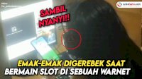 VIDEO: Emak-emak di Pontianak Digerebek saat Bermain Slot di Sebuah Warnet