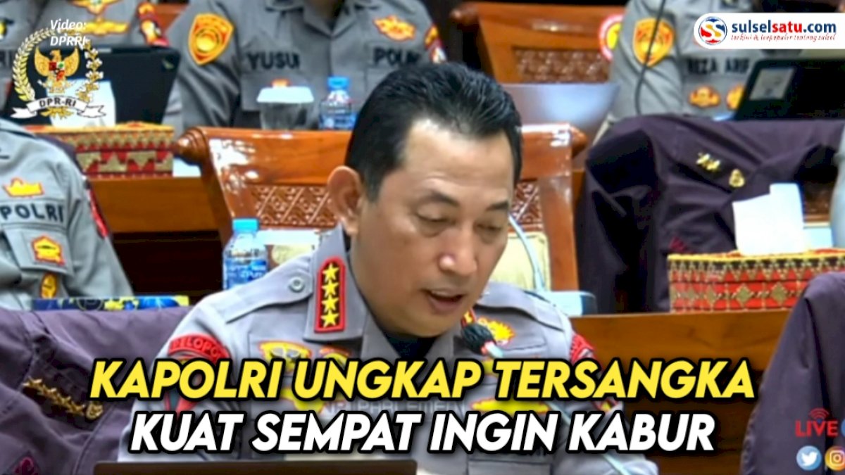 VIDEO: Kapolri Listyo Sigit Ungkap Tersangka Kuat Sempat Ingin Kabur
