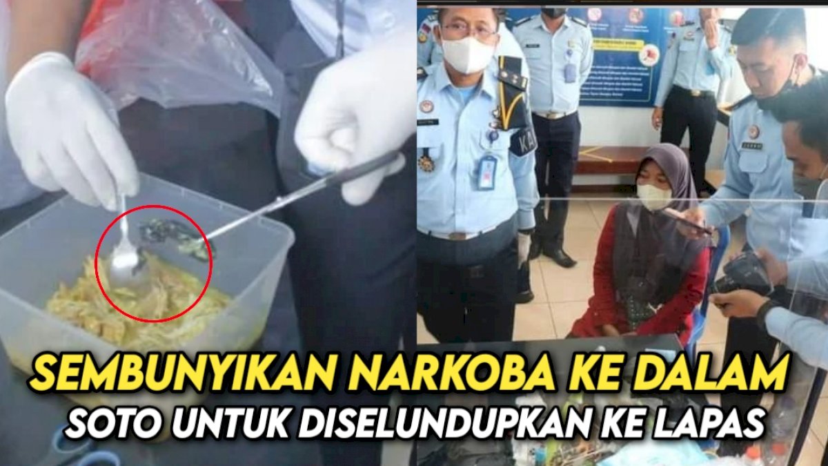VIDEO: Sembunyikan Narkoba ke dalam Soto untuk Diselundupkan ke Lapas, Emak-emak di Ngajuk Diamankan Petugas