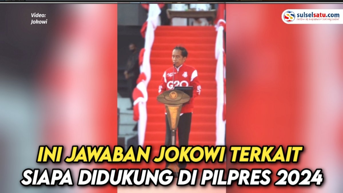 VIDEO: Ini Jawaban Jokowi Terkait Siapa Didukung di Pilpres 2024