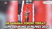 VIDEO: Ini Jawaban Jokowi Terkait Siapa Didukung di Pilpres 2024