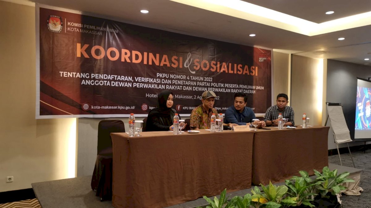 Sosialisasi PKPU Nomor 4 di Makassar Hanya Diikuti 19 Parpol