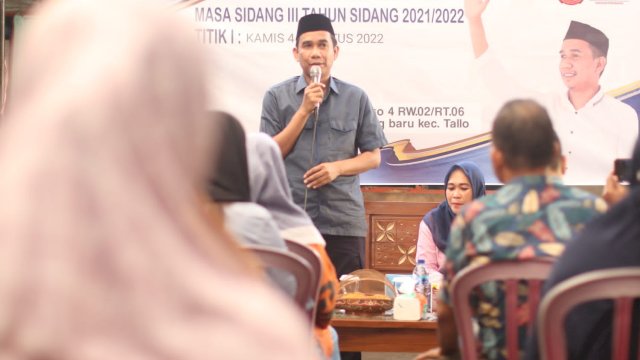 Ketua DPRD Makassar Rudianto Lallo Langsung Beri Solusi Saat Reses