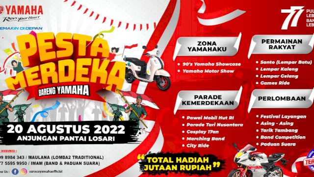 PT SJAM menggelar lomba kemerdekaan di Lantai Losari 20 Agustus nanti dengan hadiah jutaan Rupiah (dokumen: ist).