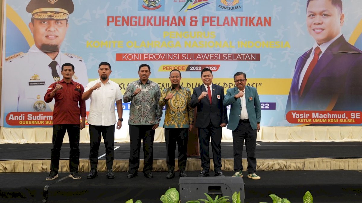Andi Sudirman Harap KONI Sulsel Mampu Dorong Olahraga Jadi Industri