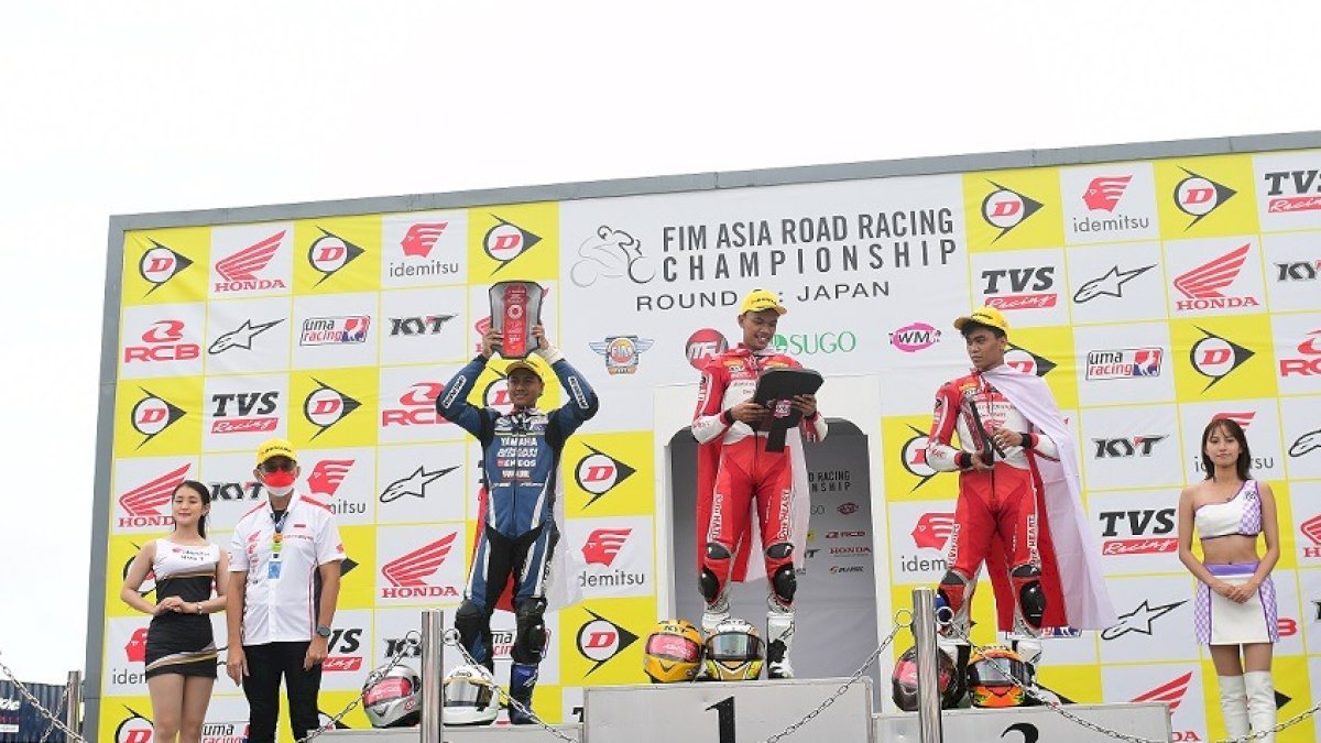 Kado Kemerdekaan RI ke-77, Tiga Pembalap Astra Honda Harumkan Indonesia di Jepang  