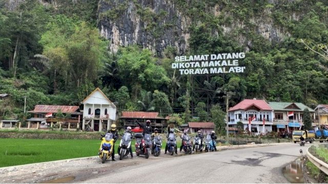 Komunitas Yamaha di Sulawesi touring ke Tana Toraja (dokumen: ist)