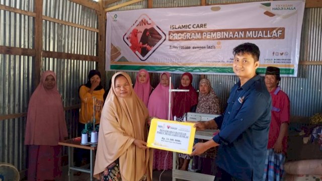Bantuan pemberdayaan mualaf di Makassar dan Kabupaten Gowa dari Yayasan Hadji Kalla dan Daarut Tauhiid (dokumen: ist)