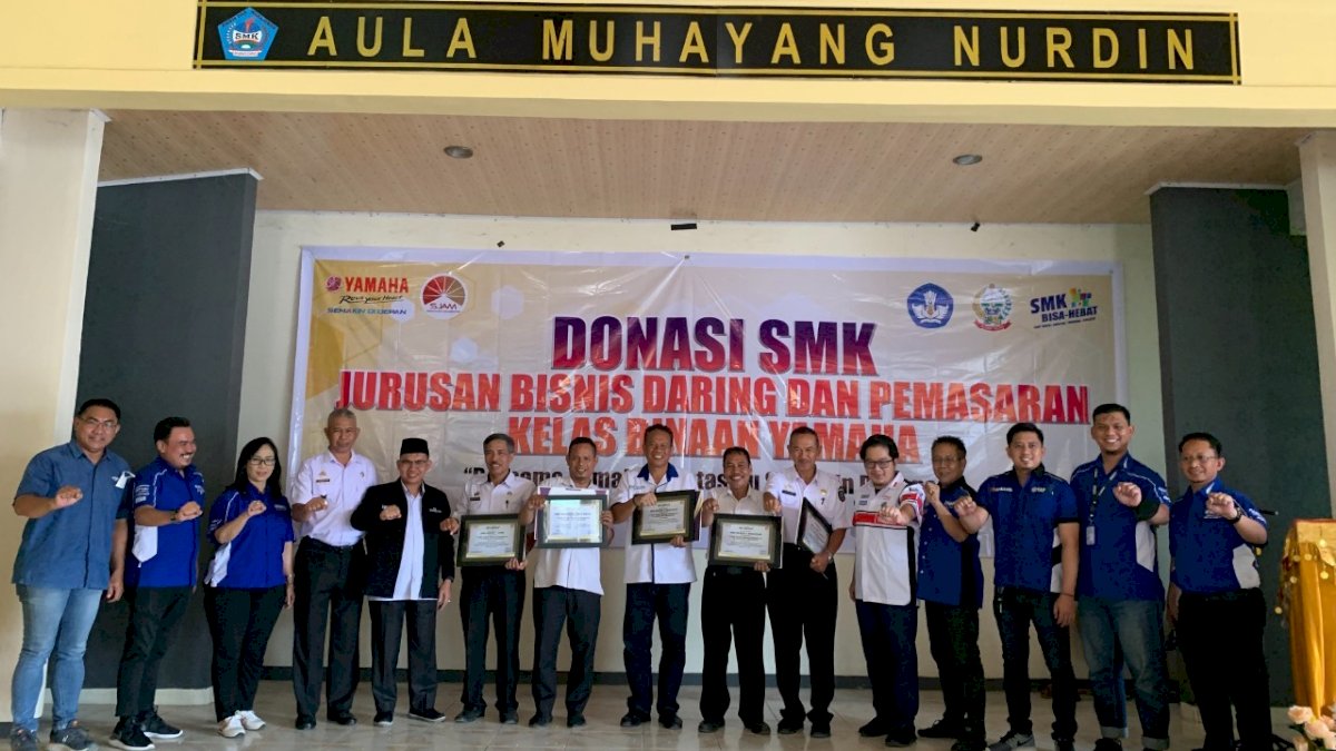 Tingkatkan Kemampuan Siswa Bidang Pemasaran, Yamaha Fasilitasi Program Praktik 5 SMK Binaan