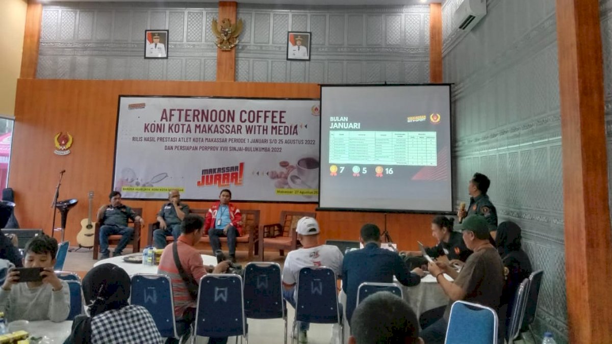 Afternoon Coffee KONI Kota Makassar Beberkan Prestasi Atlet