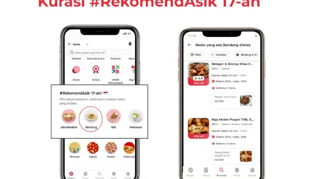 Fitur rekomendasik 17-an GoFood (dokumen: ist)
