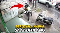 VIDEO: Kabur saat Ditilang, Pengendara Ini Alami Kejadian Apes