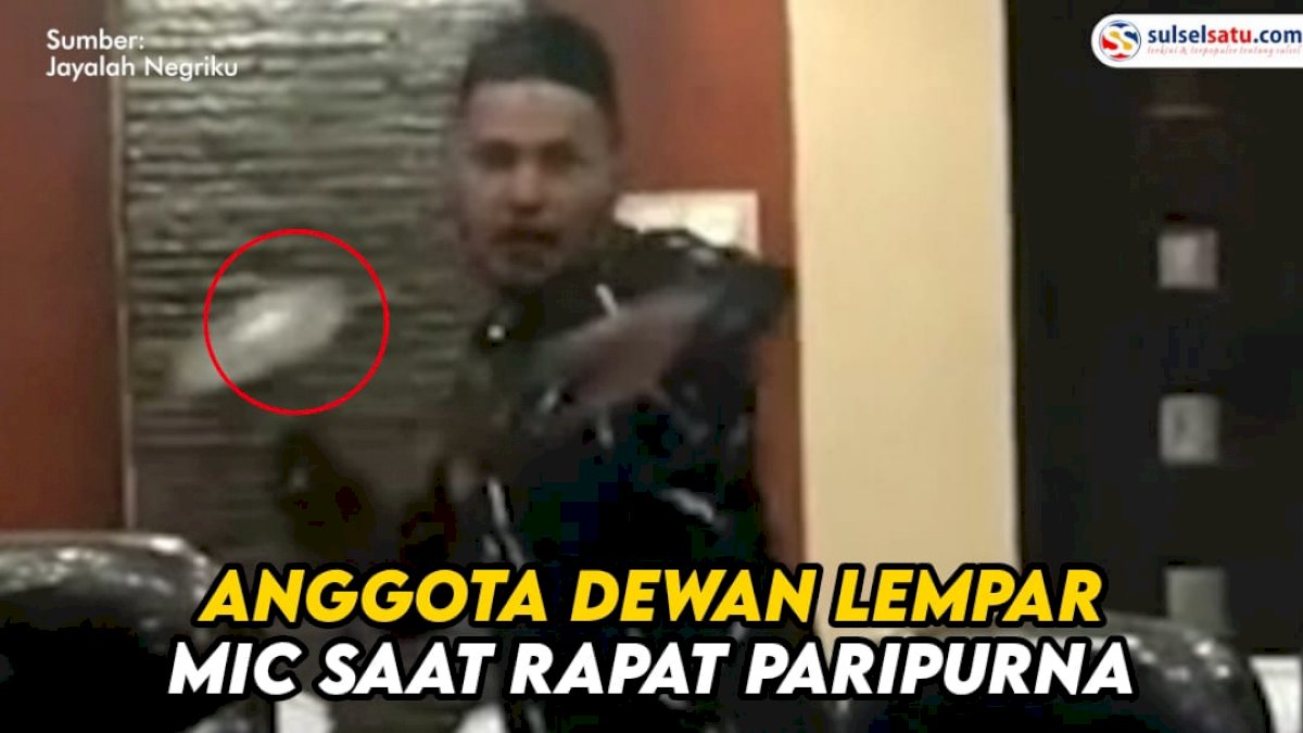 VIDEO: Detik-detik Anggota DPRD Maluku Tengah Lempar Mic saat Rapat Paripurna