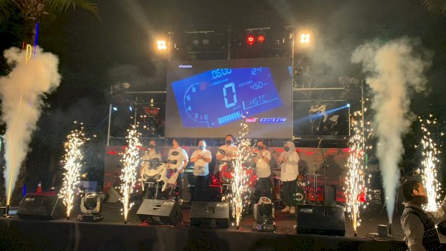 Launching New Honda ADV160 di Mal Ratu Indah Makassar berlangsung meriah (dokumen: Asmo Sulsel).