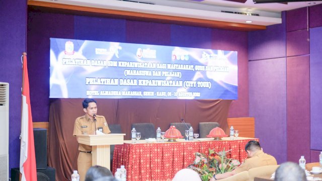 Dispar Makassar gelar pelatihan dasar peningkatan kualitas SDM sektor kepariwisataan (dokumen: ist).