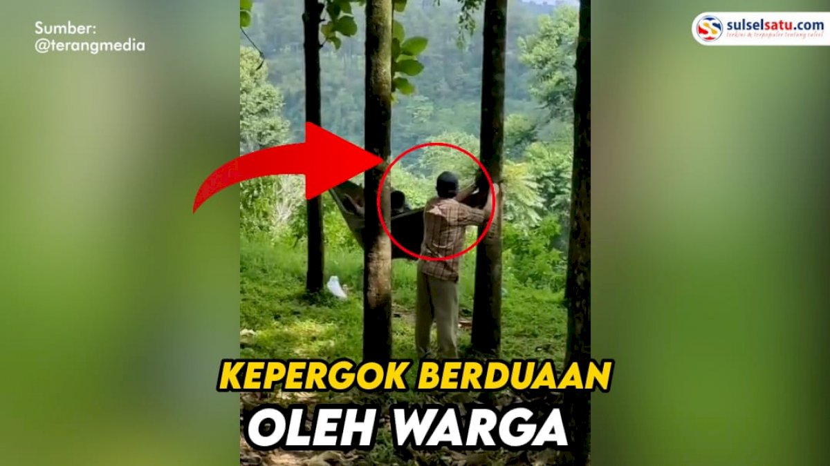 VIDEO: Detik-detik Warga Pergoki Pasangan Muda-mudi Berduaan di Ayunan Gantung di Tengah Hutan