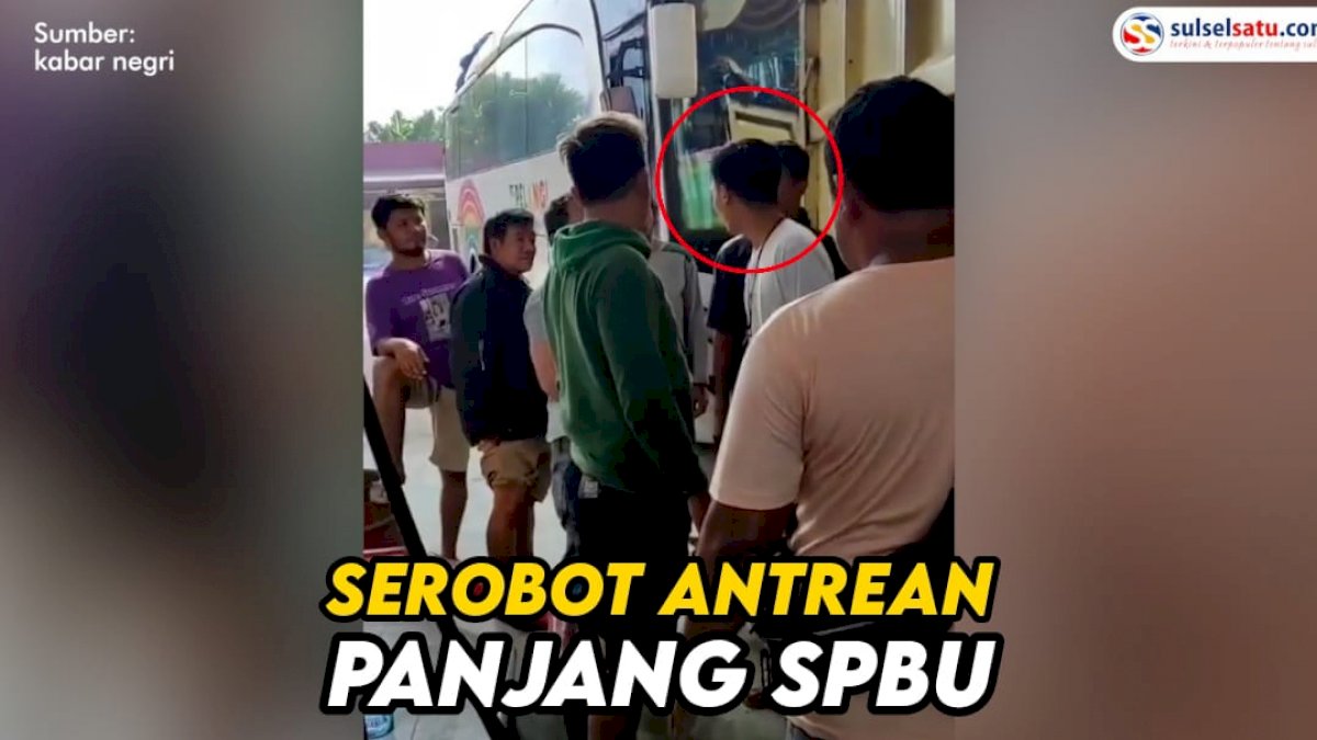 VIDEO: Serobot Antrean Panjang SPBU, Nyaris Baku Pukul dengan Pengendara Lain