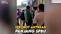 VIDEO: Serobot Antrean Panjang SPBU, Nyaris Baku Pukul dengan Pengendara Lain