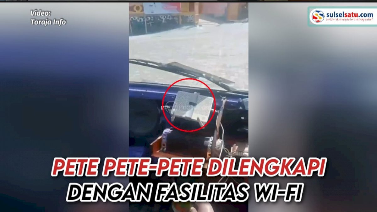 VIDEO: Penampakan Pete-pete di Toraja yang Dilengkapi Wi-Fi