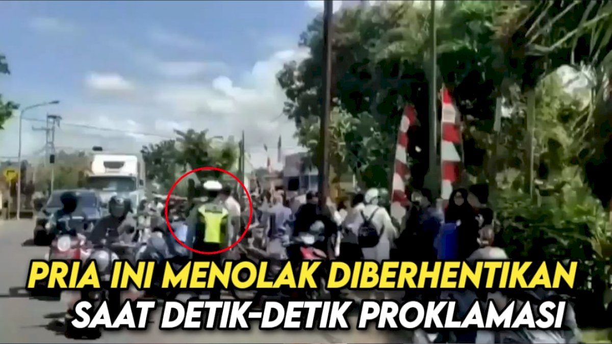 VIDEO: Pria Ini Menolak Diberhentikan saat Detik-detik Proklamasi Kemerdekaan RI
