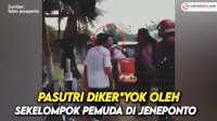 VIDEO: Pasutri Dikeroyok Sekolompok Pemuda Berpakaian Sepak Bola di Jeneponto