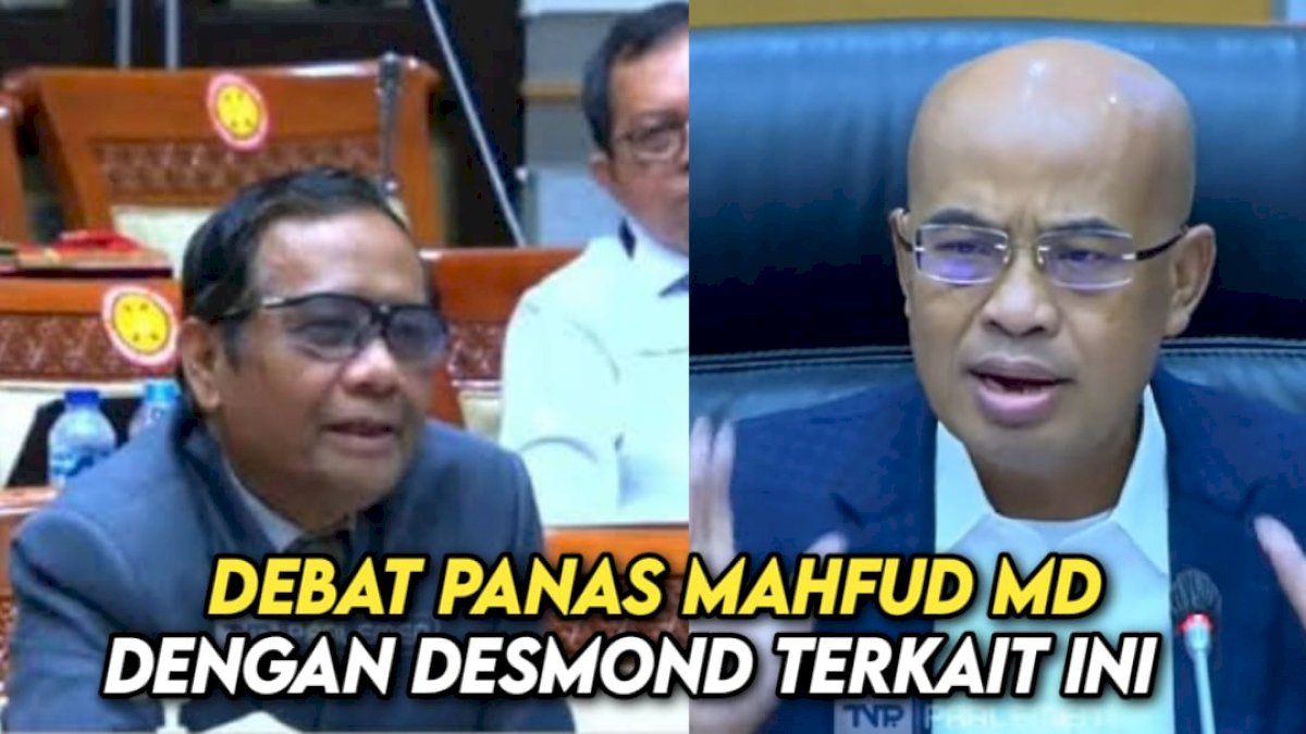 VIDEO: Debat Panas Desmond dengan Mahfud MD Terkait Eksistensi Kompolnas