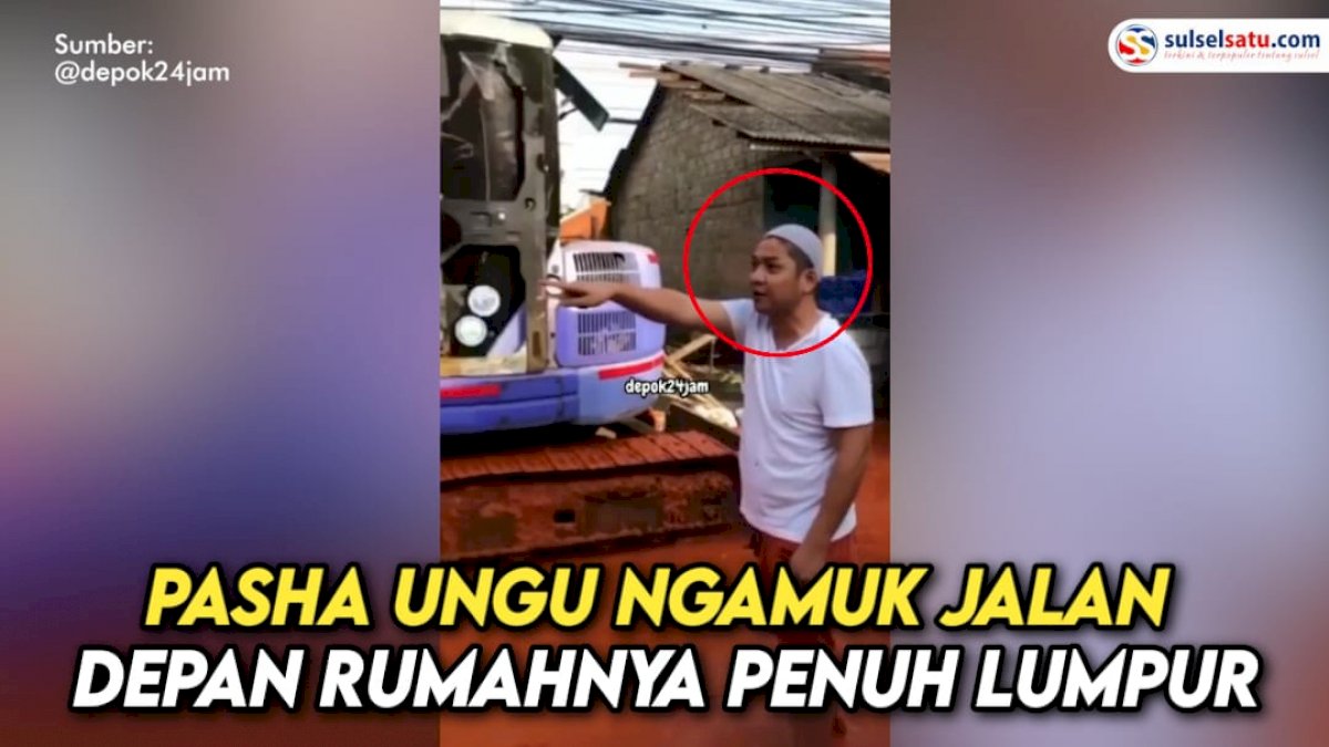 VIDEO: Pasha Ungu Ngamuk Gara-gara Jalan Depan Rumahnya Penuh Lumpur