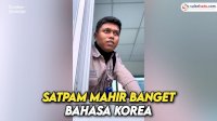 VIDEO: Keren, Satpam Ini Mahir Banget Bahasa Korea