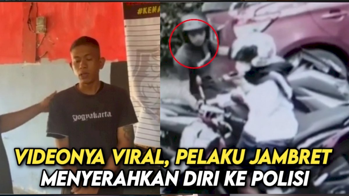 VIDEO: Videonya Viral, Pelaku Jambret Menyerahkan Diri ke Resmob Panakukang Makassar