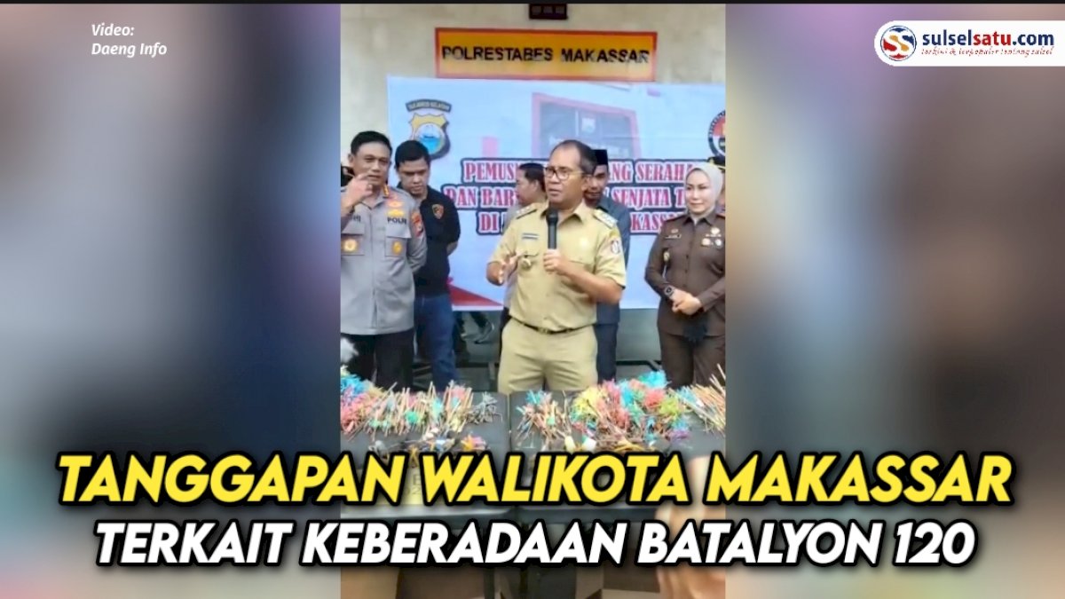 VIDEO: Tanggapan Walikota Makassar Terkait Keberadaan Batalyon 120