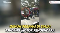 VIDEO: Viral, Oknum Pegawai di Sinjai Tendang Motor Pengendara Wanita hingga Terpental