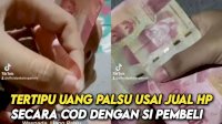 VIDEO: Seorang Warga di Pekalongan Tertipu Uang Palsu Usai Jual Handphone Secara COD dengan Si Pembeli