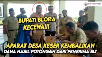 VIDEO: Usai Viral, Aparat Desa Keser Kembalikan Dana Hasil Potongan dari Penerima BLT