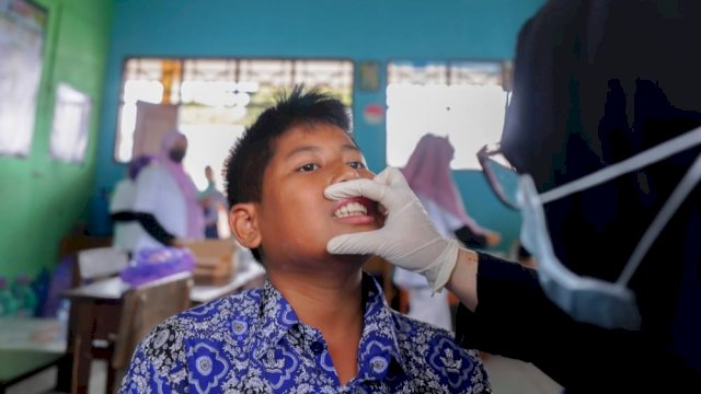 PT Vale Bersama PDGI Lutim edukasi pelajar pentingnya jaga kesehatan gigi (dokumen: PT Vale)