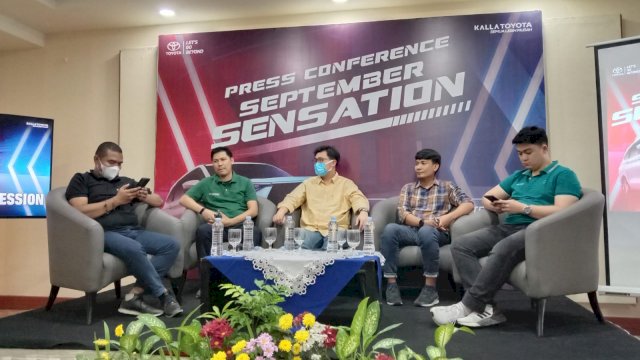 Press conference Kalla Toyota di Hotel Aryaduta Makassar (Muhammad Junaedi / Sulselsatu.com)
