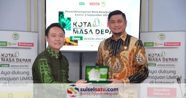 100 Pedagang Pasar Tradisional Minasa Maupa di Gowa Masul Grab Mart