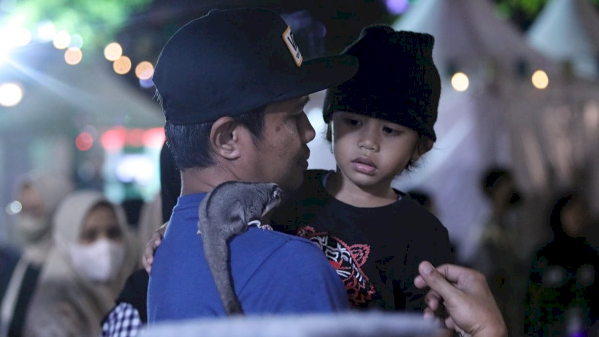 Booth Fauna F8 Makassar Jadi Momen Pengenalan Keanekaragaman Hewan kepada Anak