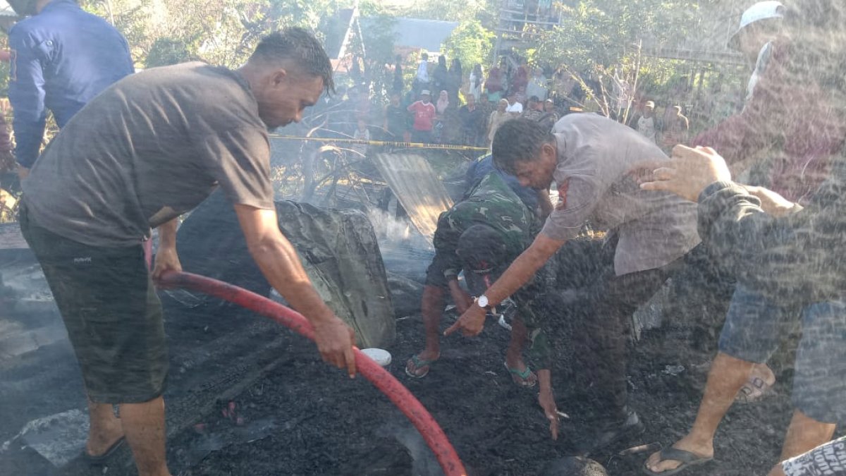 Kebakaran 3 Unit Rumah di Jeneponto Renggut Korban Jiwa