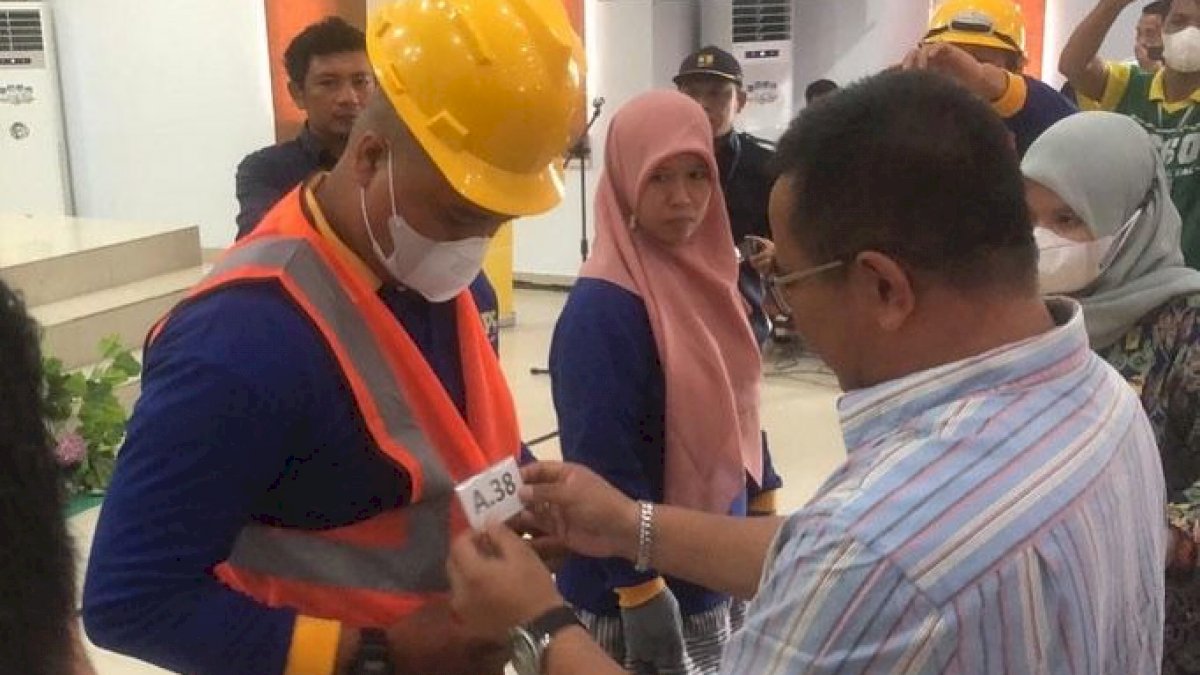 Giliran 100 Pekerja Konstruksi di Luwu Ikut Sertifikasi Jasa Konstruksi Aspirasi Muhammad Fauzi
